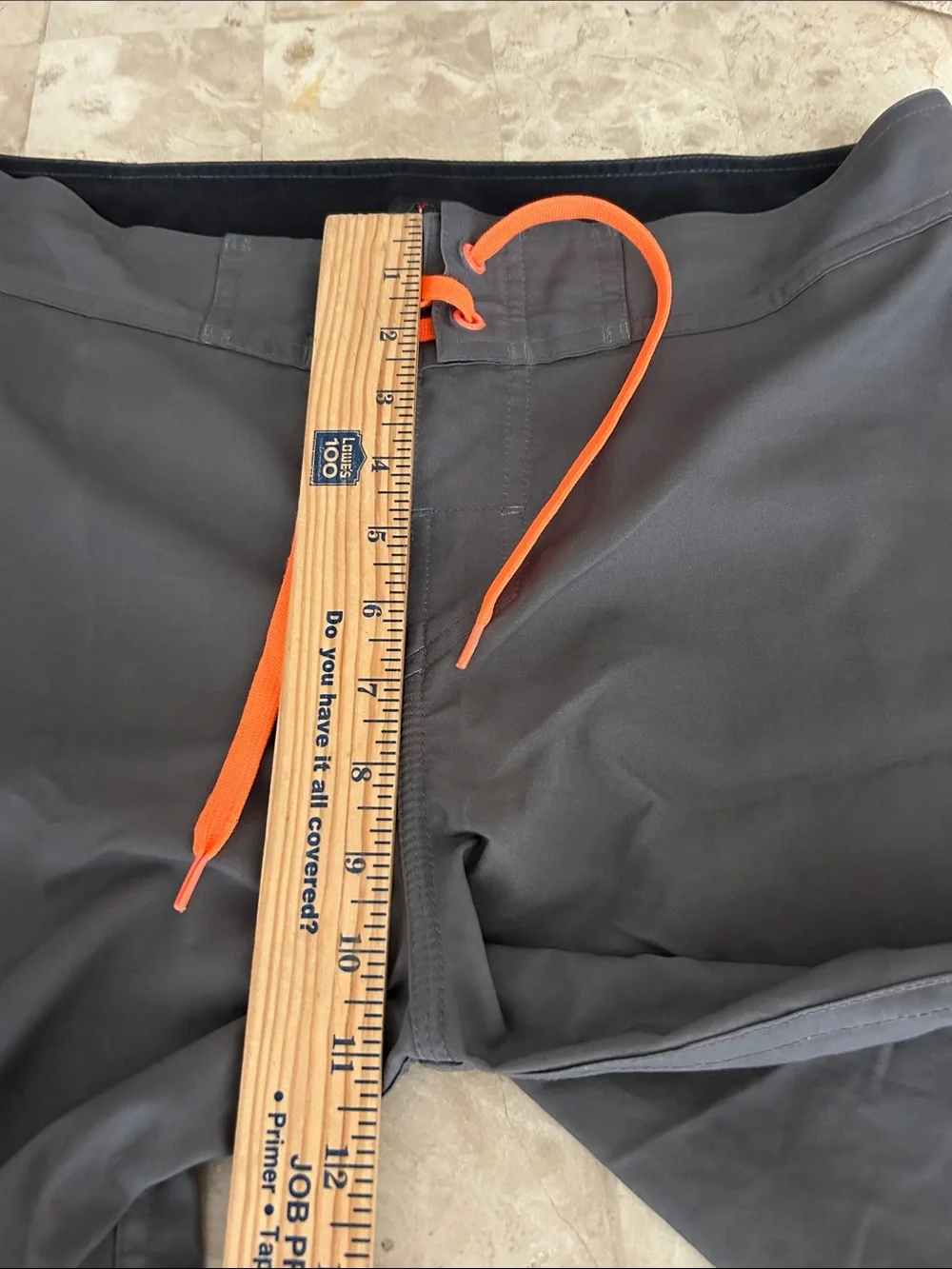 Quiksilver AG47 DryFlight Board Shorts Black Orange Surf Trunks Men’s Size 33